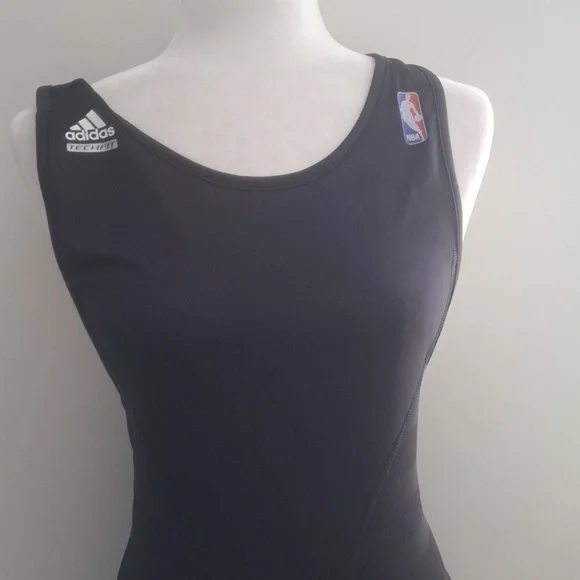 ADIDAS NBA Black Workout Top Size Large - Picture 2 of 7